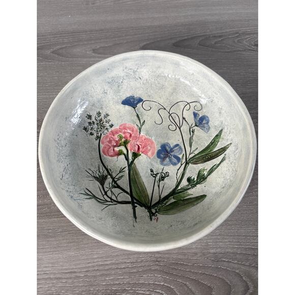 Salt Marsh Pottery Decorative Tray Wall Hanging Floral Plaque Bowl or Plate - Picture 1 of 6